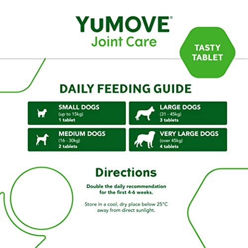 YuMOVE Senior Dog | High Strength Joint Supplement for Older, Stiff Dogs with Glucosamine, Chondroitin, Green Lipped Mussel | Aged 9+ | 120 Tablets - FoxMart™️ - Lintbells